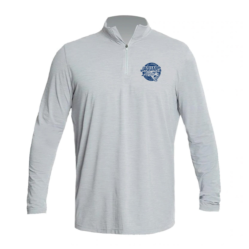 St. James Jaguars Alloy Heathered - QTR ZIP