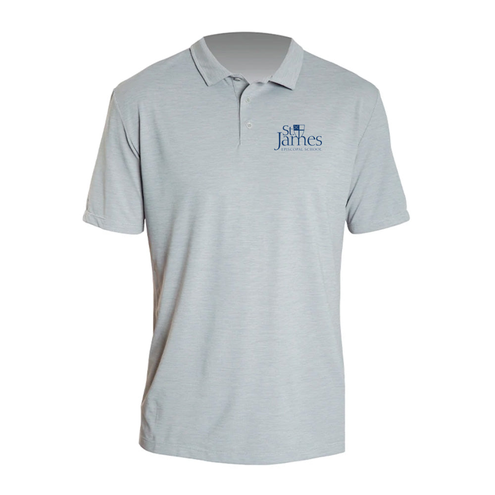 St. James Jaguars Alloy Heathered - Tech Polo